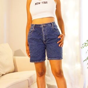 Vintage 90S Mom Jean Shorts Button Up Women Size 14